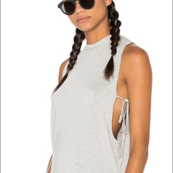 Lovers + Friends heather grey leisure tank S - Picture 3 of 5